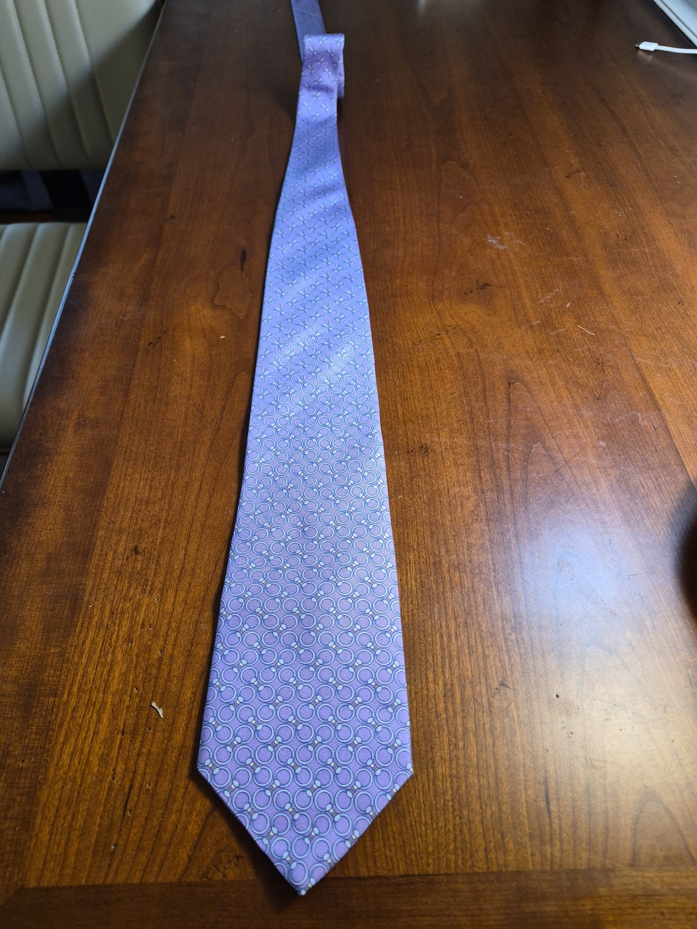 Brooks Brothers Lavender Purple Circles Silk Tie